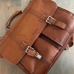 Kenneth Cole Reaction Leather Flapover Messenger Bag